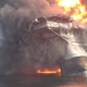Illustration for article titled Surreal images of the Deepwater Horizon disaster, taken minutes after the first explosion